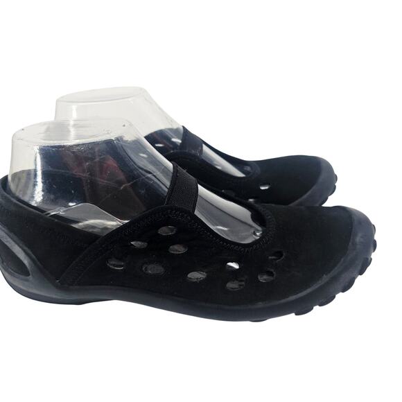 Clarks Privo Womens 8 M Black Suede Mary Jane Driving Shoe Nubuck Slip-On 79182 - Picture 1 of 8